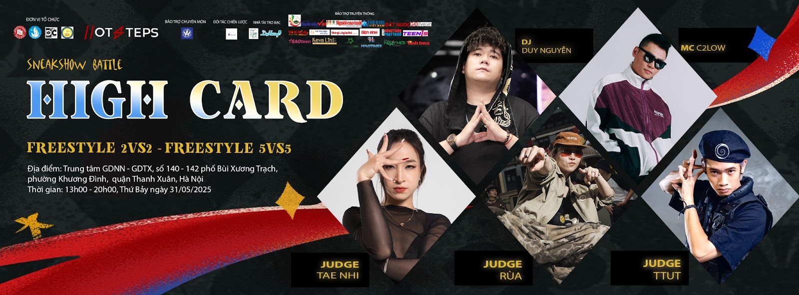 HOTSTEPS 2025 SNEAKSHOW BATTLE “HIGH CARD” - NƠI ĐAM MÊ THĂNG HOA TRONG TỪNG BƯỚC NHẢY