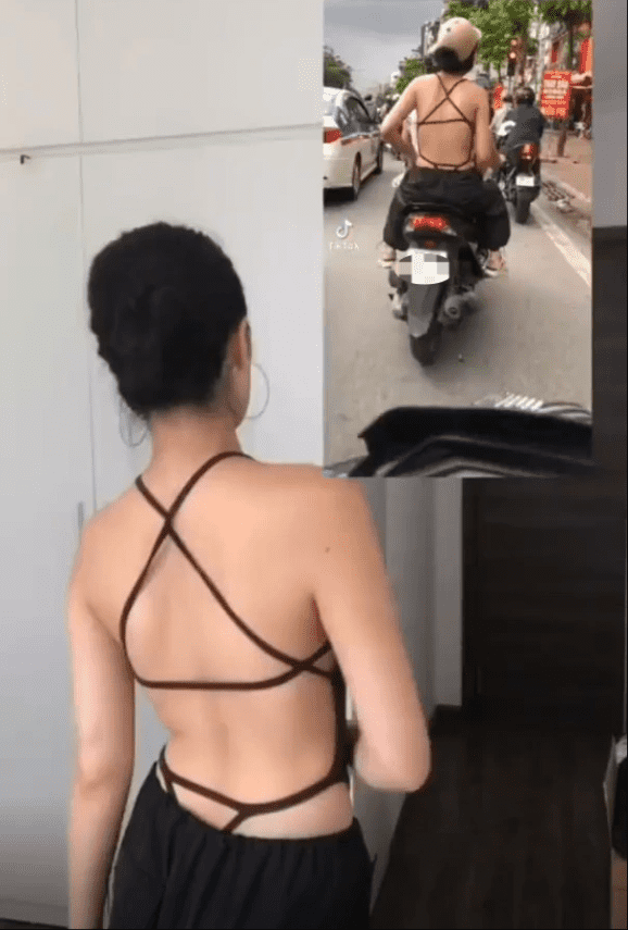 Xôn xao sự việc một cô gái mặc hở lưng bị quay lén, đưa lên mạng phán xét