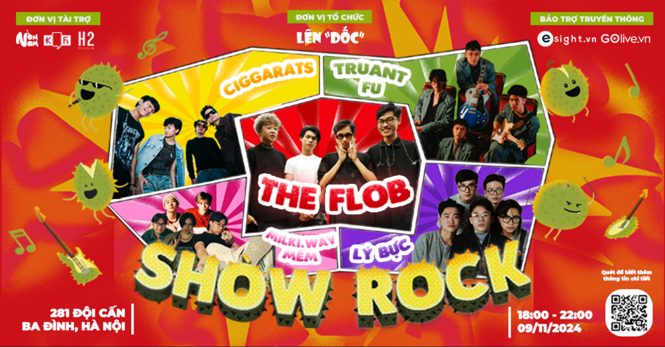 Lên “Dốc” 2024: Shòw Rock - Hành trình khám phá rock đầy mới lạ tại Hà Nội