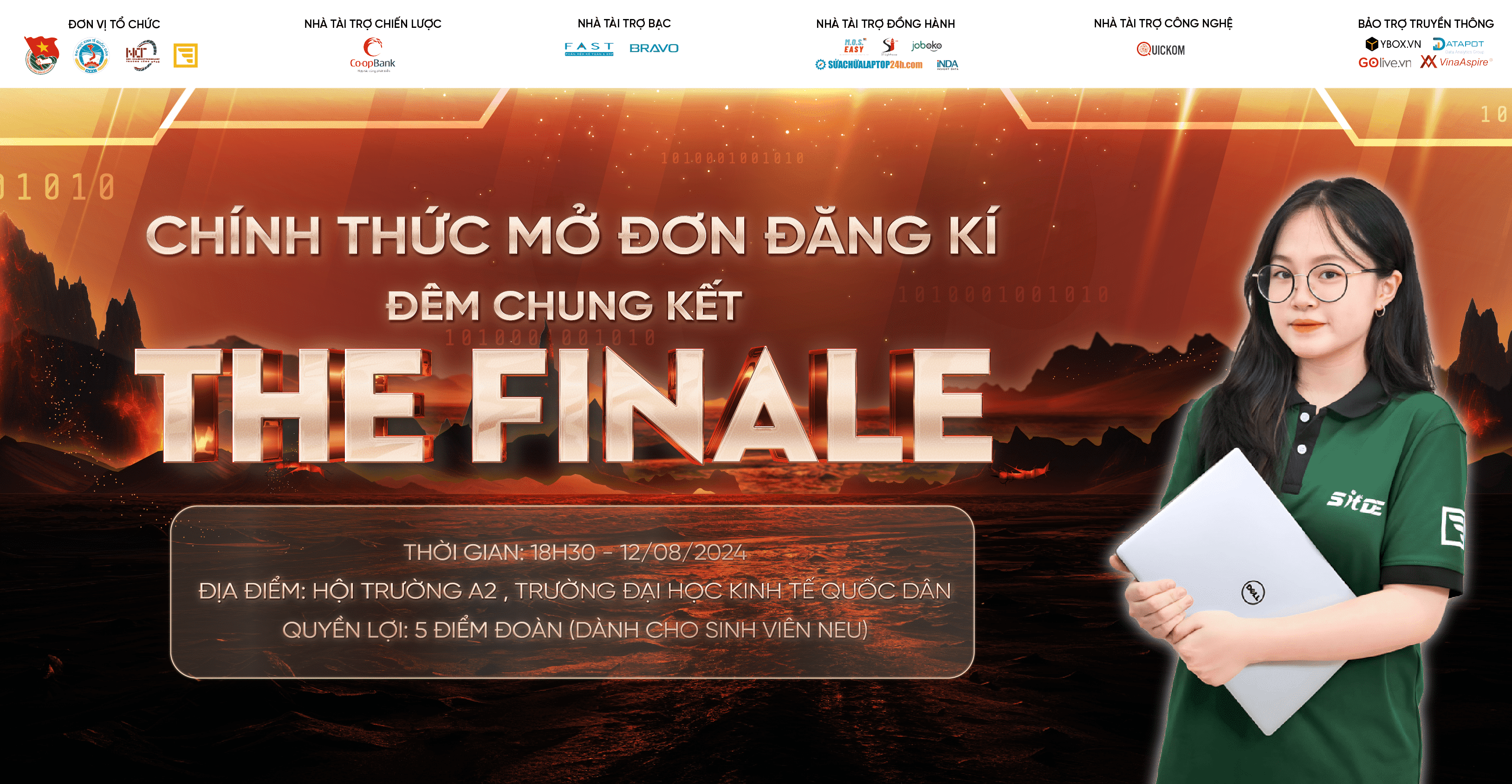 Mở Đơn Đăng Ký Đêm Chung Kết Cuộc Thi "Tìm Kiếm Tài Năng Sinh Viên Kinh Tế Số 2024" Trường Đại Học Kinh Tế Quốc Dân