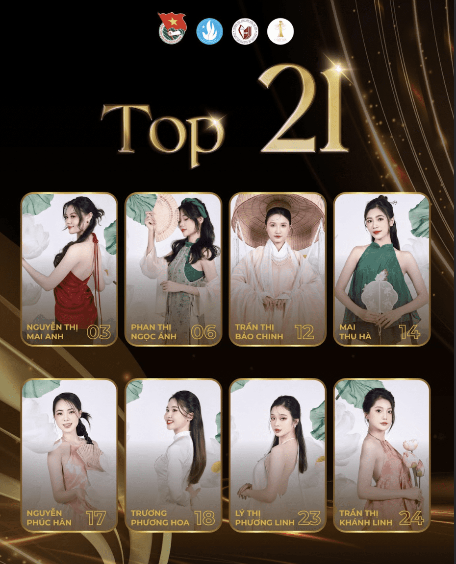 HOA KHÔI SINH VIÊN ĐẠI HỌC VĂN HOÁ HÀ NỘI- CÔNG BỐ TOP 21 THÍ SINH VÀO CHUNG KẾT MISS HUC 2024