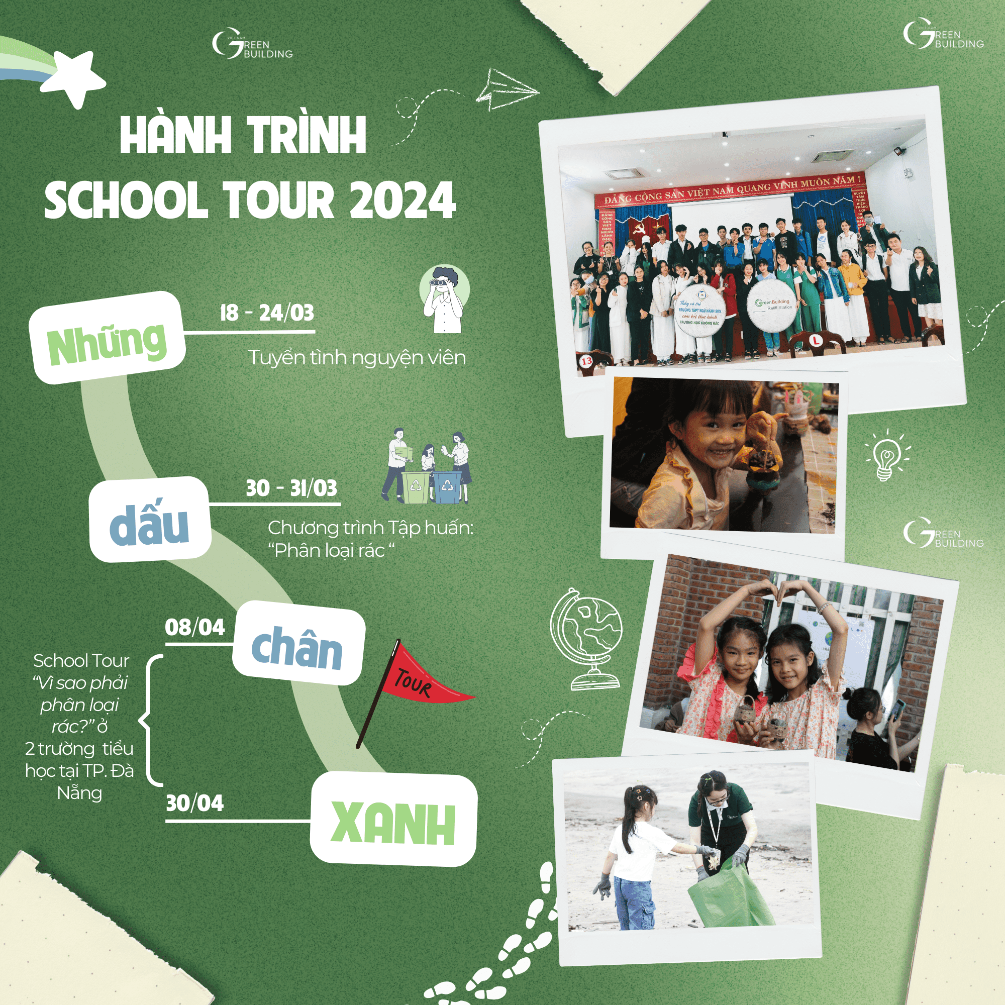 Có Gì Đáng Chú Ý Ở 𝐒𝐂𝐇𝐎𝐎𝐋 𝐓𝐎𝐔𝐑 𝟐𝟎𝟐𝟒: Những Dấu Chân Xanh