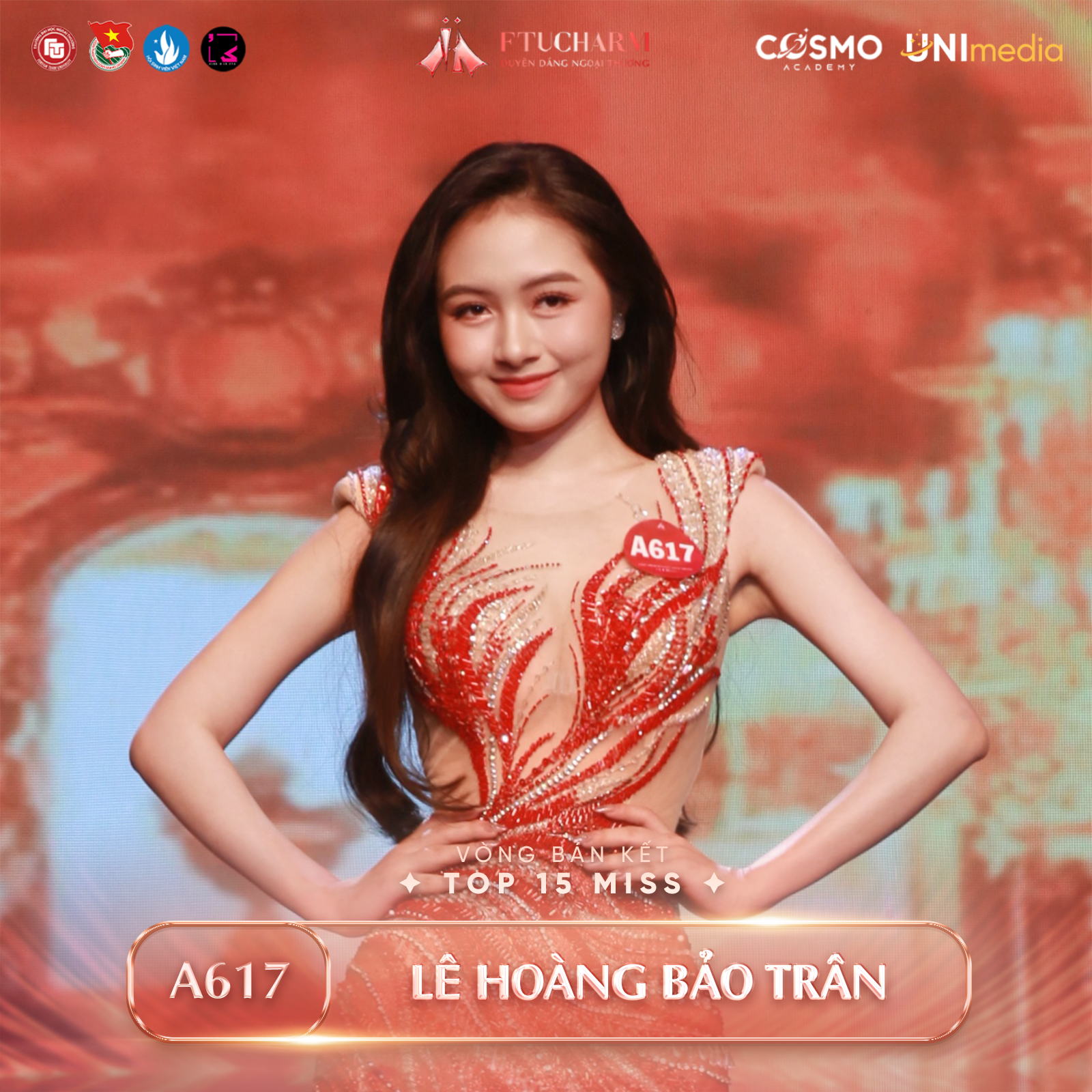 TOP 15 MISS BƯỚC VÀO VÒNG CHUNG KẾT CHÍNH THỨC ĐƯỢC XƯỚNG TÊN