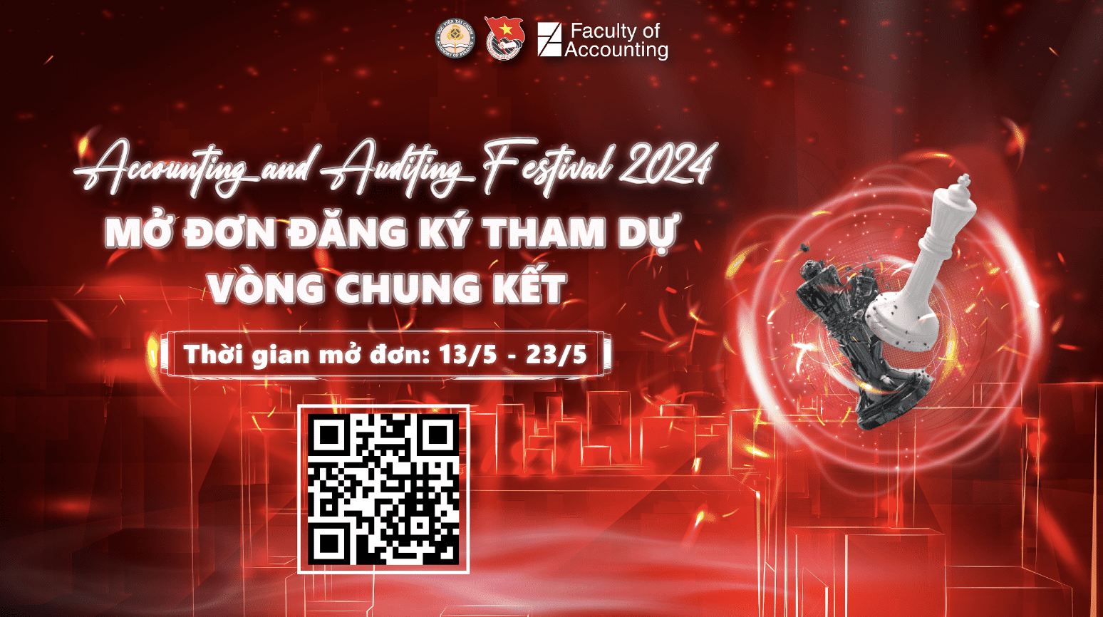 CHÍNH THỨC MỞ ĐƠN ĐĂNG KÝ THAM DỰ “GALA TỔNG KẾT VÀ CHUNG KẾT CUỘC THI FESTIVAL KẾ TOÁN KIỂM TOÁN 2024