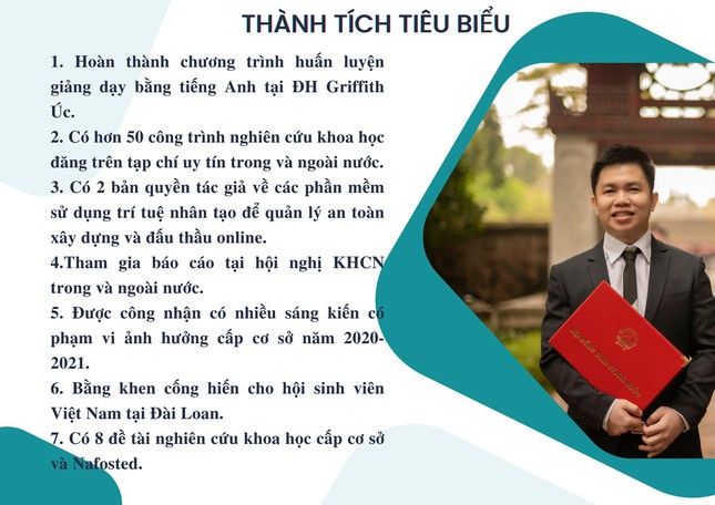 Phó Giáo sư trẻ nhất ĐH Bách Khoa TPHCM: 37 tuổi, 2 bản quyền tác giả, hơn 50 bài báo khoa học