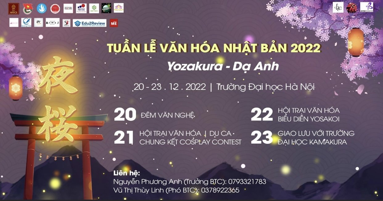 Tuần lễ Văn hoá Nhật Bản 2022 “Yozakura- Dạ anh”: không gian văn hoá chân thực và sống động