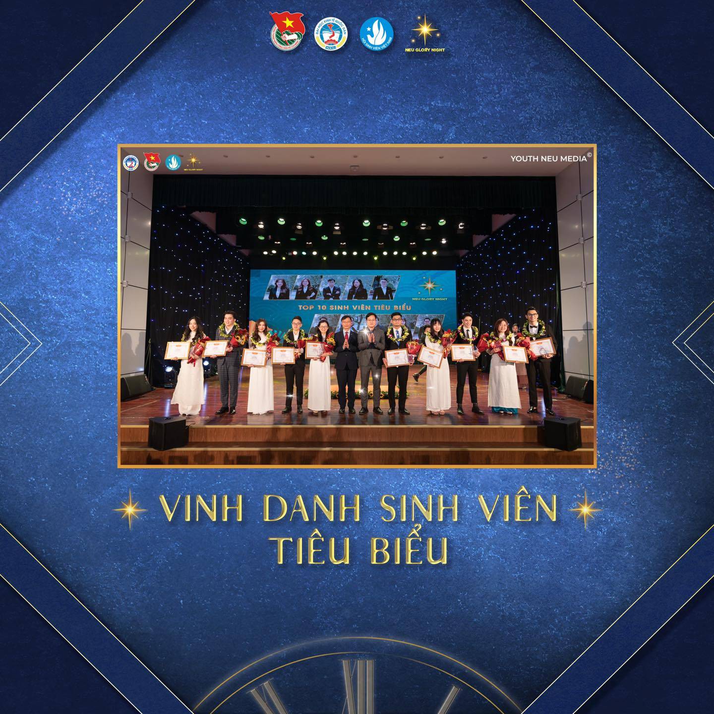 NEU GLORY NIGHT - Chương trình tuyên dương sinh viên tiêu biểu 2022 và Phát động Tháng Thanh niên 2023 của trường Đại học Kinh tế Quốc dân