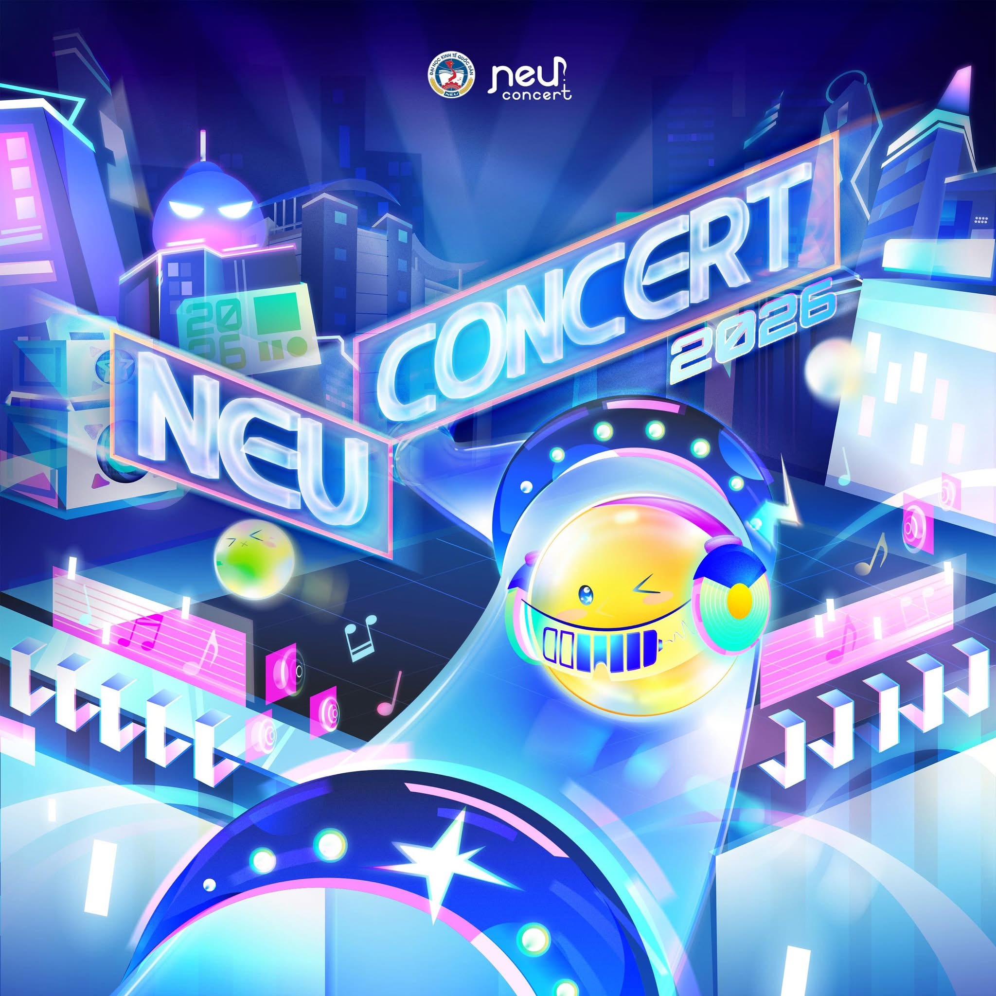 NEU Concert 2026: Khi năng lượng tuổi trẻ cộng hưởng thành bản hòa ca thanh xuân rực rỡ